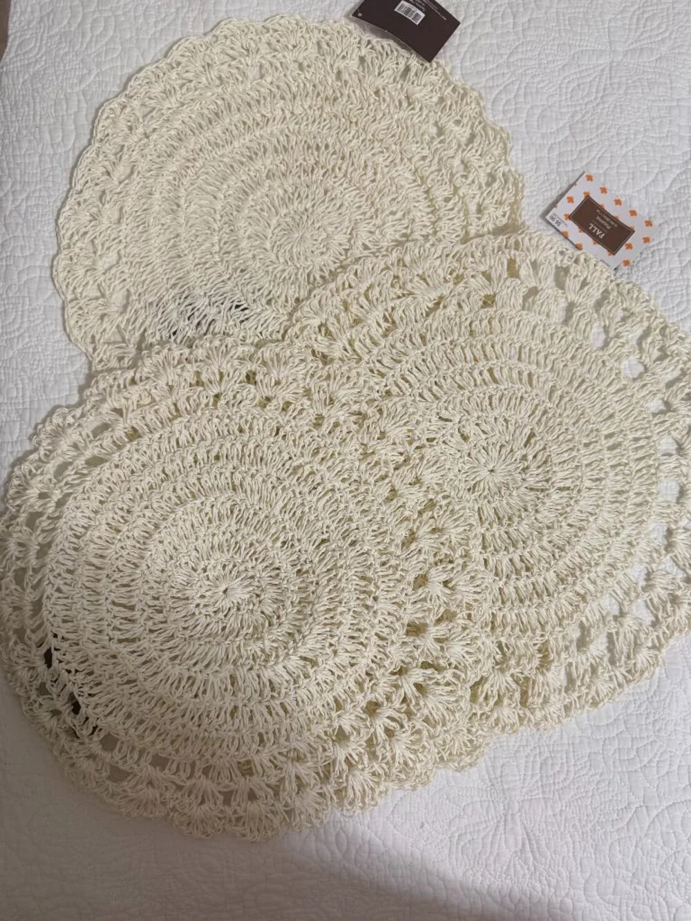 Fall Thanksgiving Table Decor Bundle Placemats Runner Towels Napkin Rings NWT
